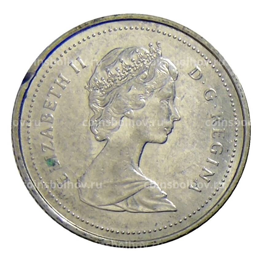 Монета 10 центов 1986 года Канада (вид 2)