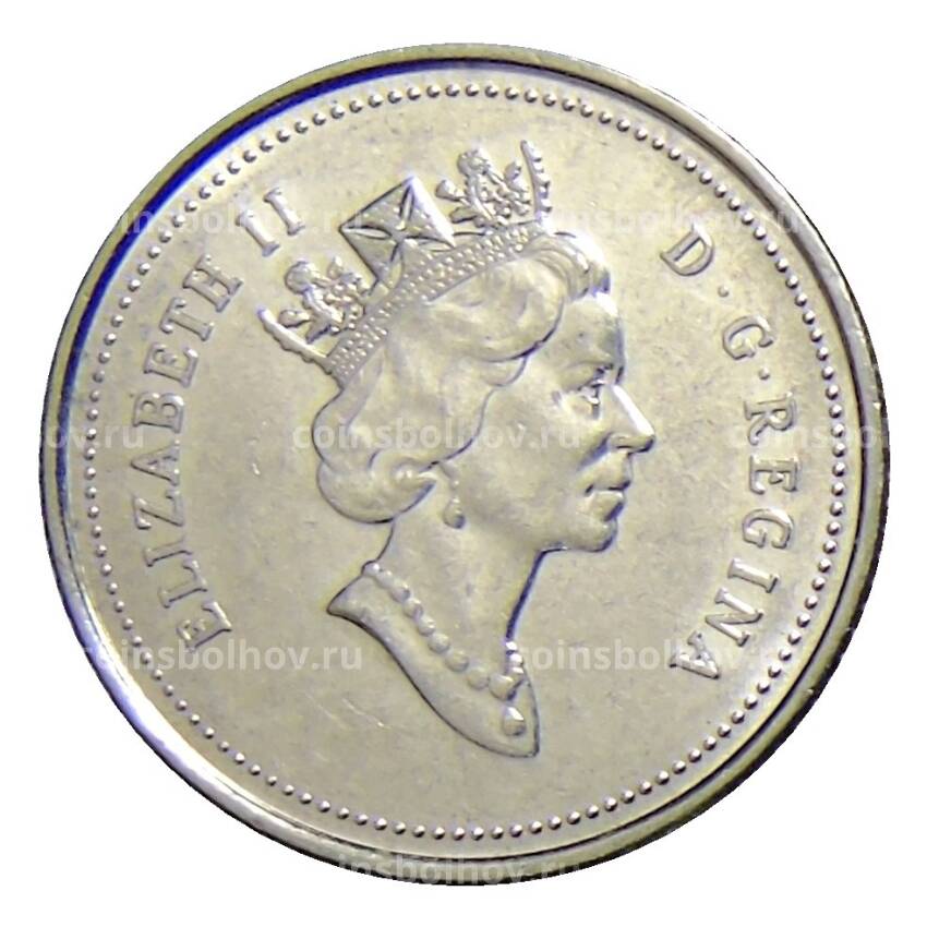 Монета 10 центов 1990 года Канада (вид 2)