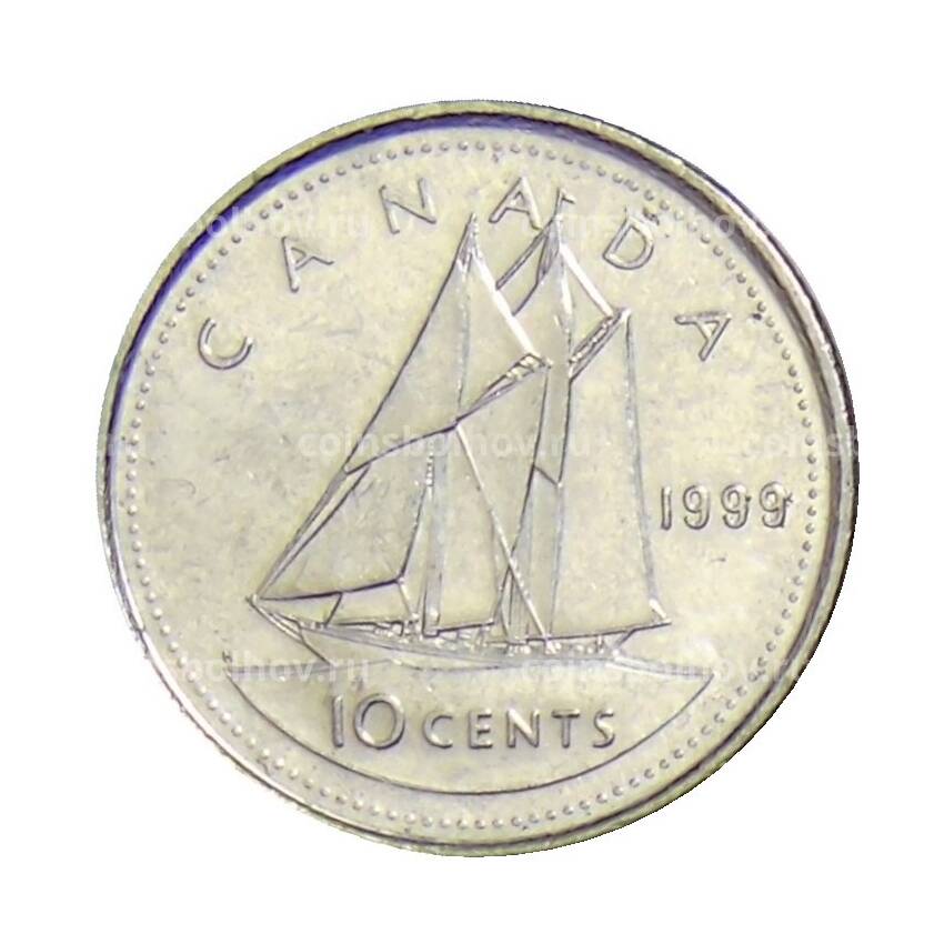 Монета 10 центов 1999 года Канада
