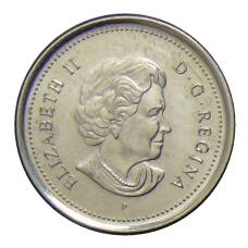 Монета 10 центов 2004 года P Канада (реверс)