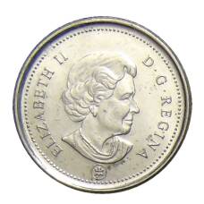 Монета 10 центов 2007 года Канада (реверс)