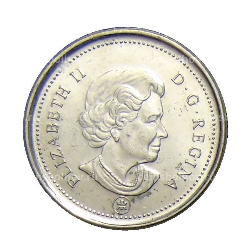 Монета 10 центов 2007 года Канада (вид 2)