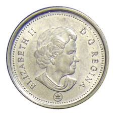 Монета 10 центов 2008 года Канада (реверс)