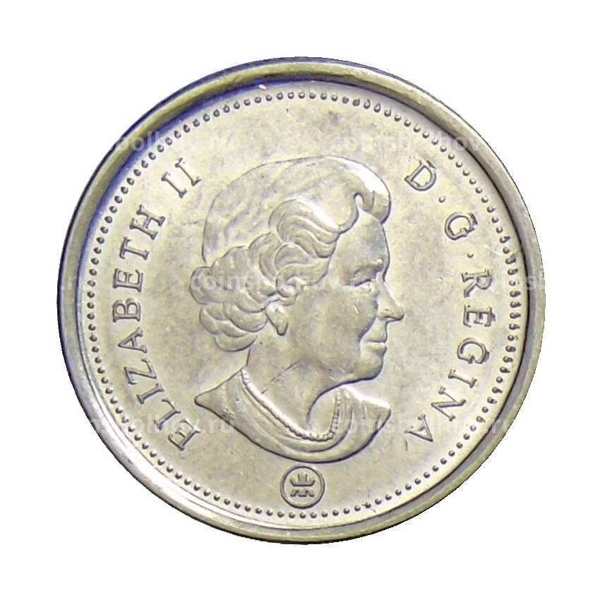 Монета 10 центов 2008 года Канада (вид 2)