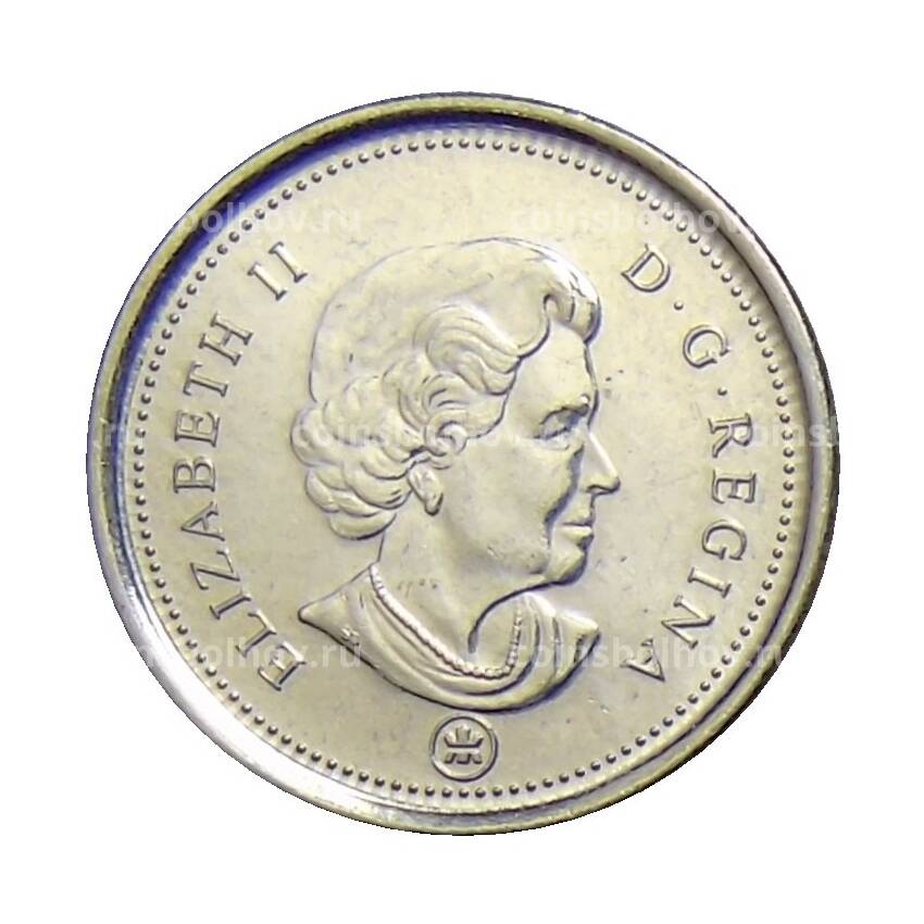 Монета 10 центов 2009 года Канада (вид 2)