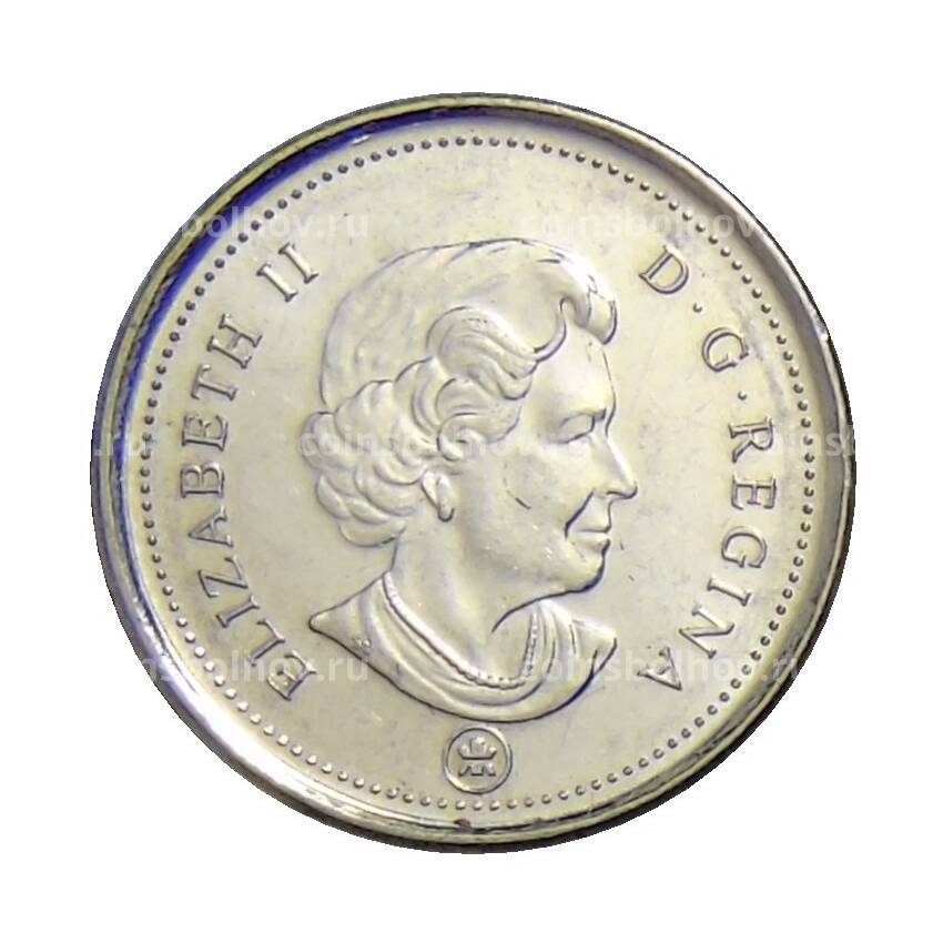 Монета 10 центов 2011 года Канада (вид 2)