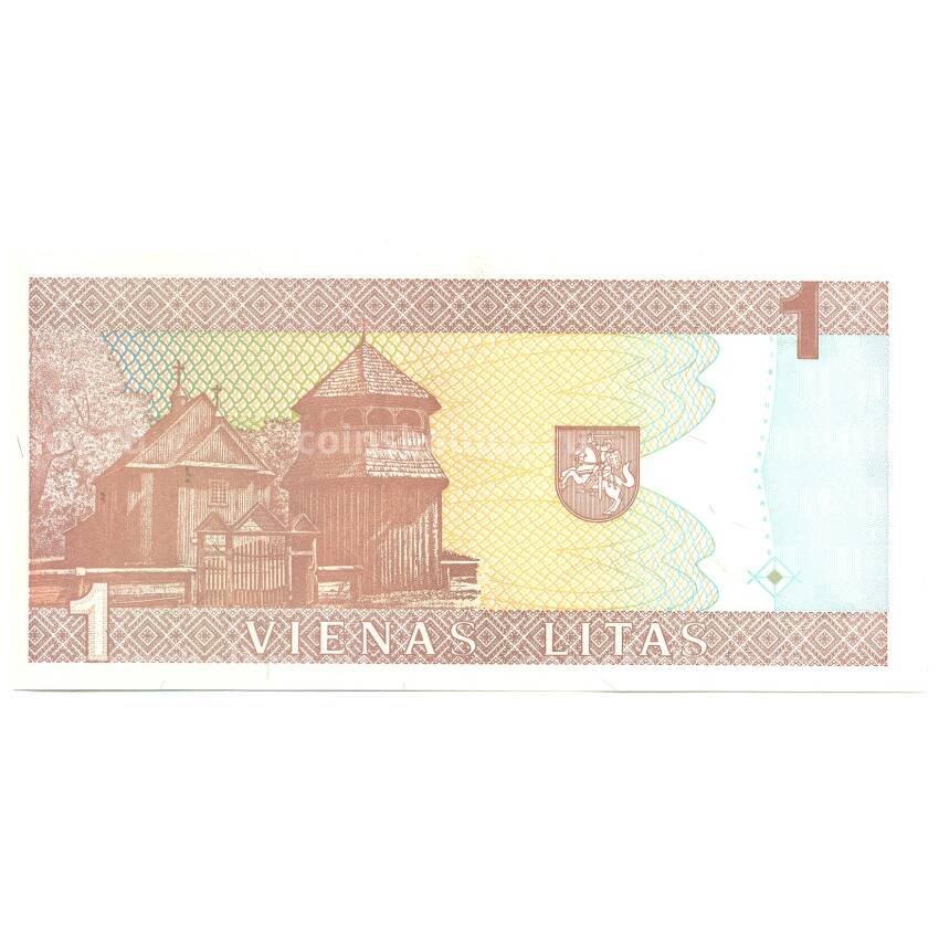 Банкнота 1 лит 1994 года Литва (вид 2)