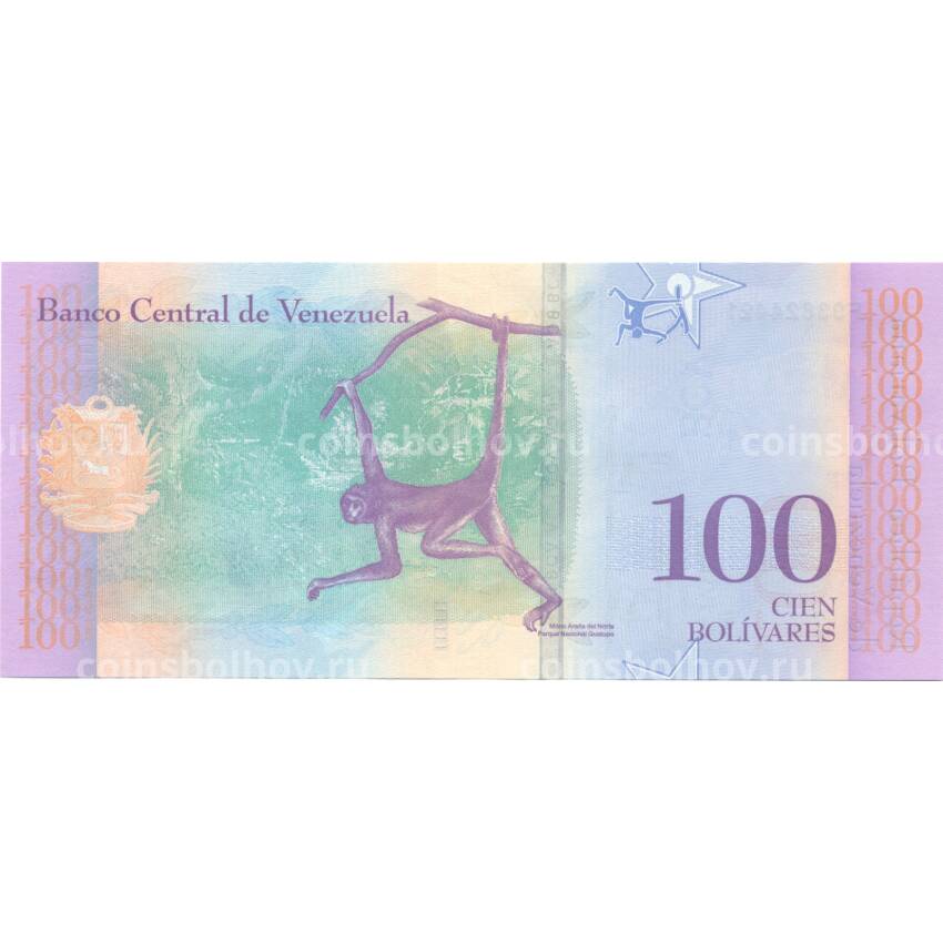 Банкнота 100 боливар 2018 года Венесуэла (вид 2)