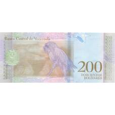 Банкнота 200 боливар 2018 года Венесуэла (вид 2)
