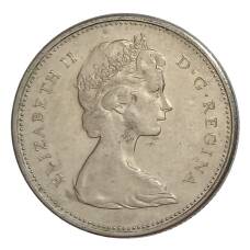 Монета 25 центов 1969 года Канада (реверс)
