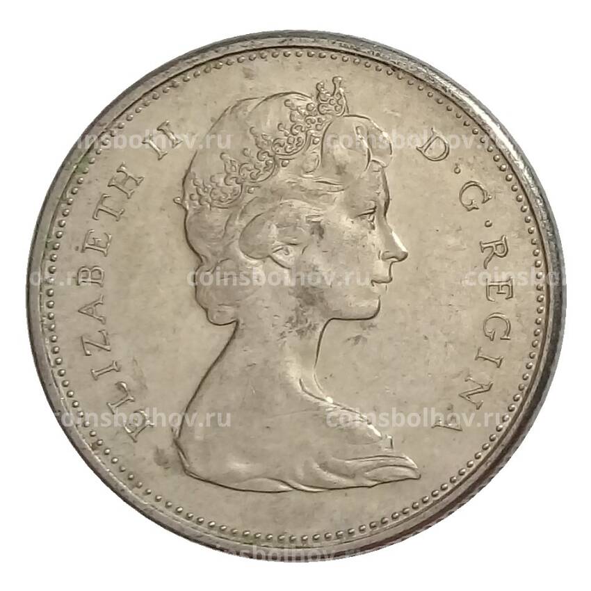 Монета 25 центов 1969 года Канада (вид 2)