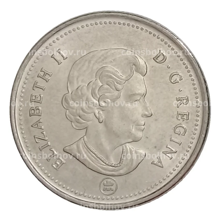 Монета 25 центов 2007 года Канада (вид 2)