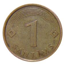 Монета 1 сантим 2007 года Латвия (реверс)
