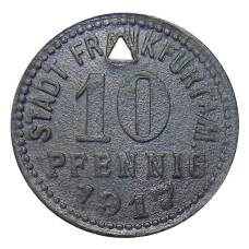 Монета 10 пфеннигов 1917 года Германия — Нотгельд — Франкфурт на Майне (аверс)