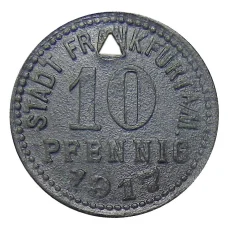 Монета 10 пфеннигов 1917 года Германия — Нотгельд — Франкфурт на Майне (аверс)