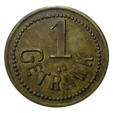 Жетон пивной на 1 напиток «Kunstseide A.G. Krefeld»