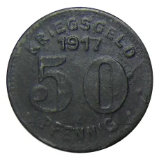 Монета 50 пфеннигов 1917 года Германия — Нотгельд — Элберфельд (реверс)