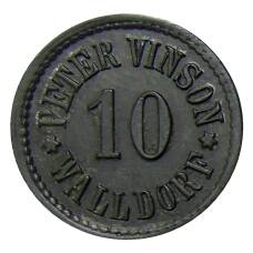 Монета 10 пфеннигов Германия — Нотгельд — Валдорф (Питер Винсон) (аверс)