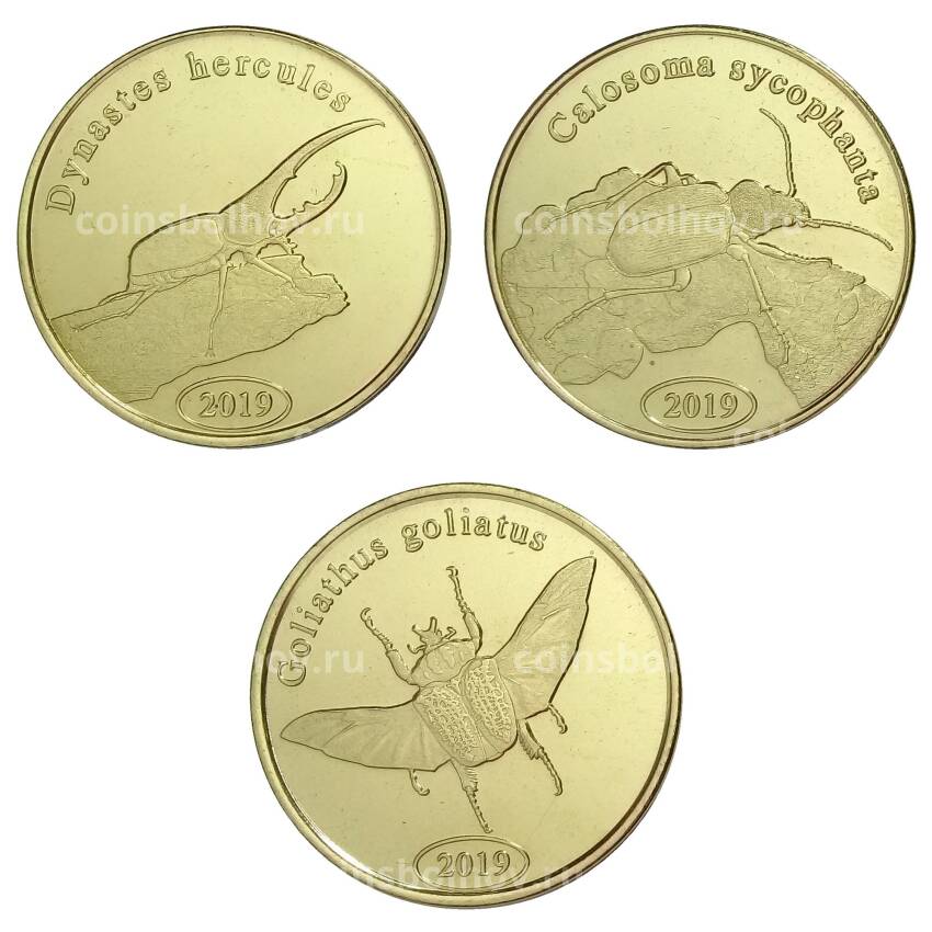 Набор монет 500 рупий 2019 года Северная Суматра (Индонезия) — Жуки