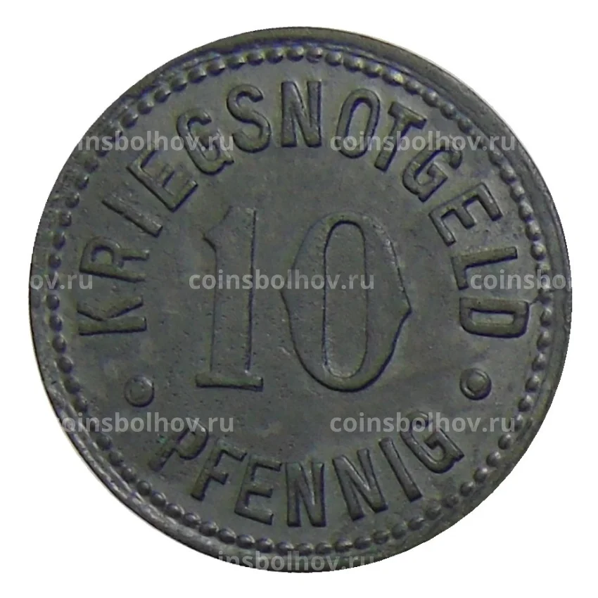 Монета 10 пфеннигов 1918 года  Германия Нотгельд — Троссинген (вид 2)