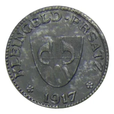 Монета 10 пфеннигов 1917 года Германия Нотгельд — Триберг (аверс)