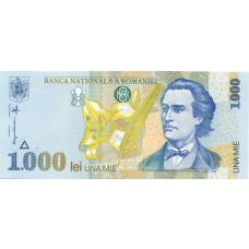 Банкнота 1000 лей 1998 года Румыния (аверс)