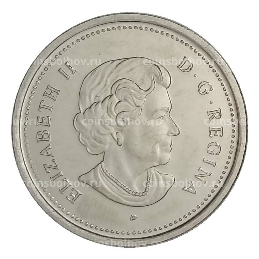 Монета 25 центов 2005 года Канада — 100 лет провинции Альберта (вид 2)