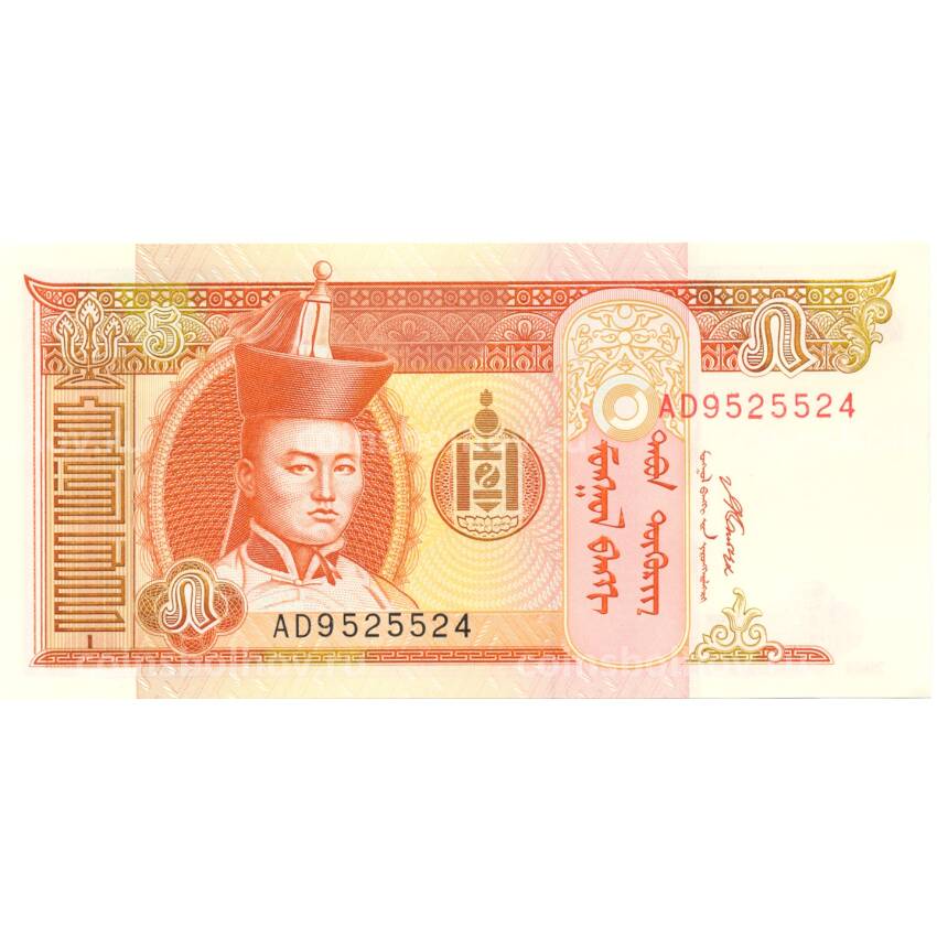 Банкнота 5 тугриков 2008 года Монголия