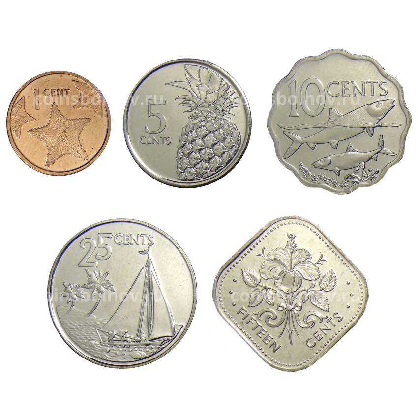 Набор монет Багамские oстрова 2
