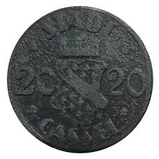 Монета 20 пфеннигов 1920 года Германия — Нотгельд — Кассель (аверс)