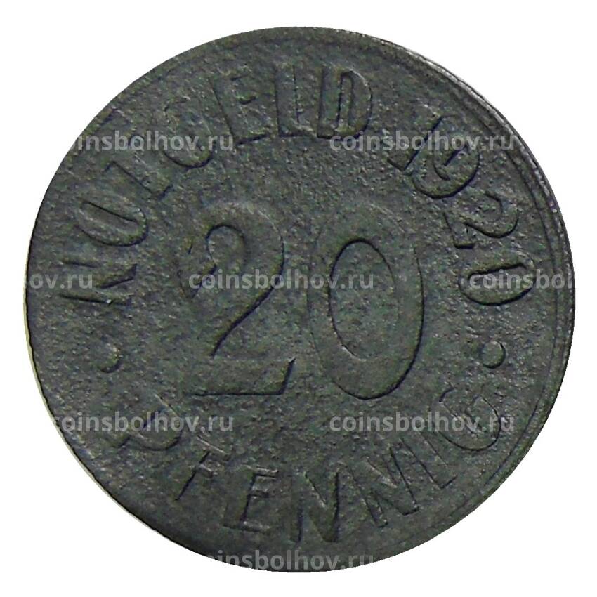 Монета 20 пфеннигов 1920 года Германия — Нотгельд — Кассель (вид 2)