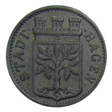 Монета 10 пфеннигов 1918 года Германия — Нотгельд — Хаген (аверс)