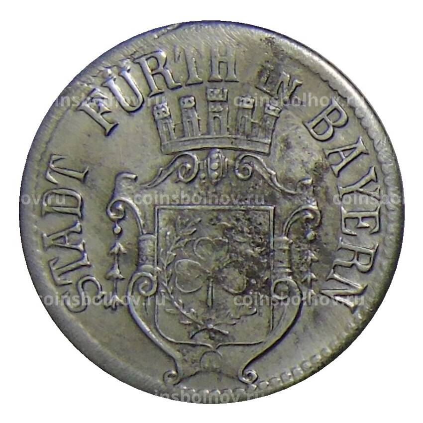 Монета 10 пфеннигов 1917 года Германия — Нотгельд — Фюрт