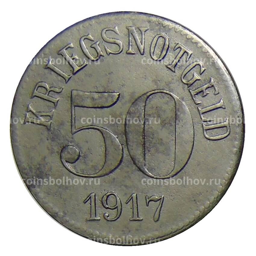 Монета 50 пфеннигов 1917 года Германия — Нотгельд — Фюрт (вид 2)