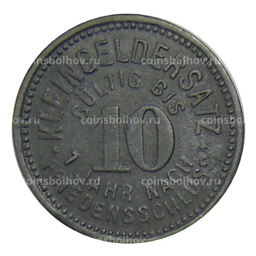 Монета 10 пфеннигов 1918 года Германия — Нотгельд — Шмельн (вид 2)