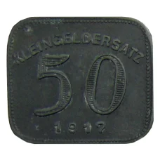 Монета 50 пфеннигов 1917 года Германия — Нотгельд — Людвигсбург (реверс)