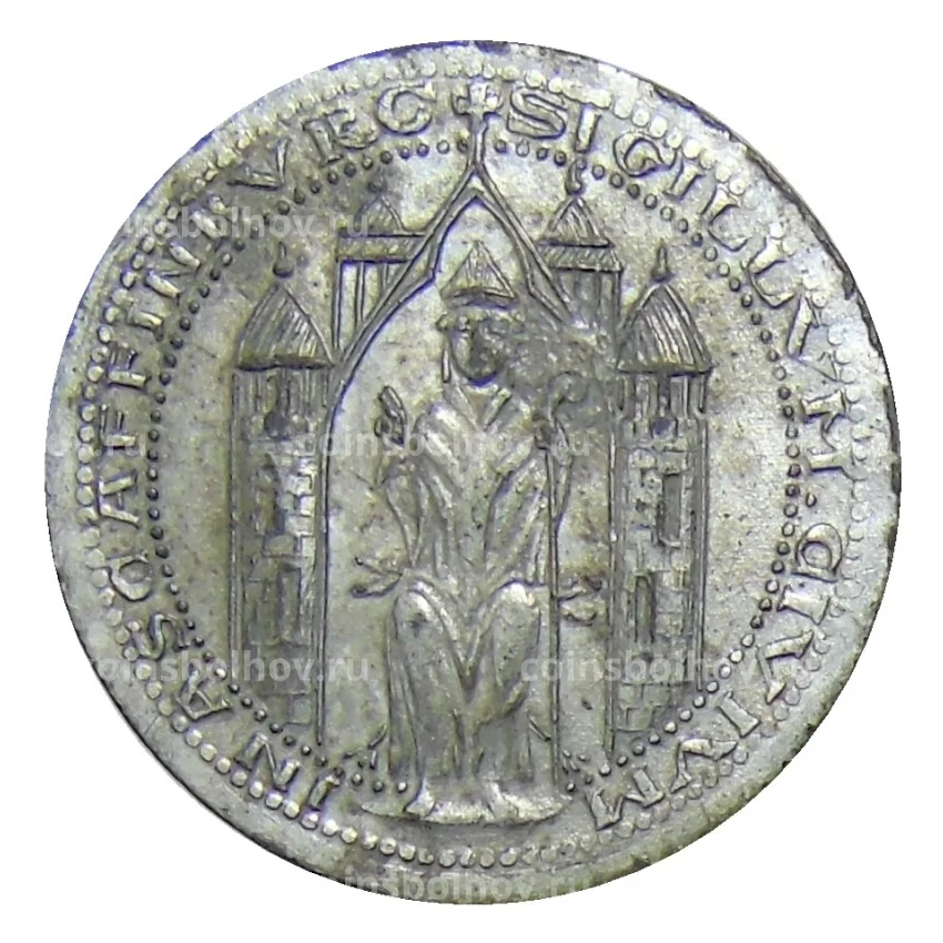 Монета 10 пфеннигов 1917 года .германия — Нотгельд — Ашаффенбург