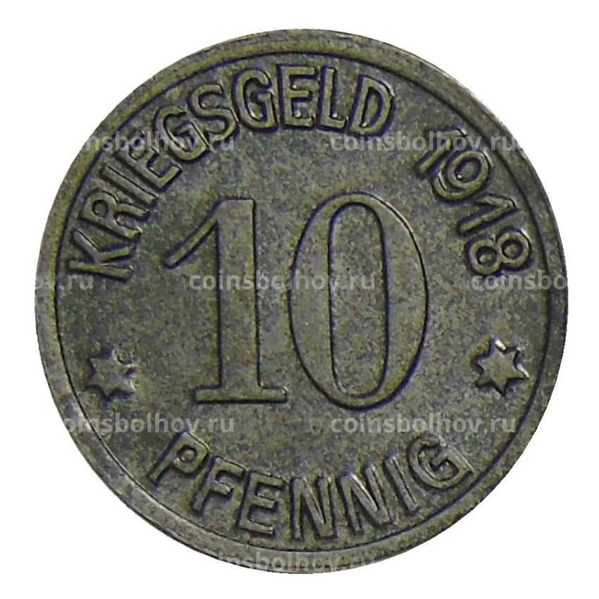 Монета 10 пфеннигов 1918 года Германия — Нотгельд — Кобленц (вид 2)