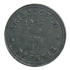 Монета 5 пфеннигов 1917 года Германия — Нотгельд — Виттен (аверс)