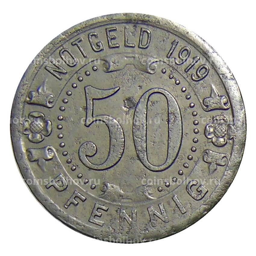 Монета 50 пфеннигов 1919 года Германия — Нотгельд — Виттен (вид 2)