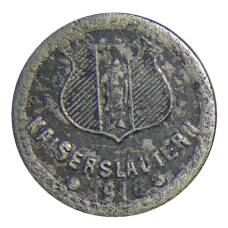 Монета 5 пфеннигов 1918 года Германия — Нотгельд — Кайзерслаутерн (реверс)