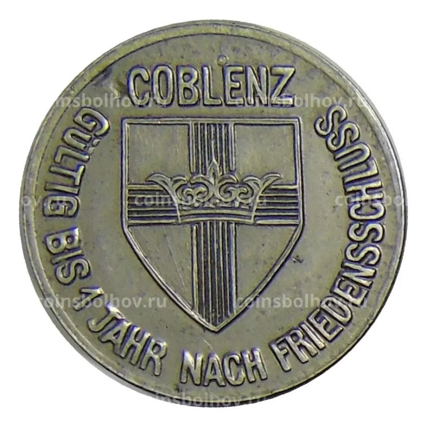 Монета 10 пфеннигов 1918 года Германия — Нотгельд — Кобленц