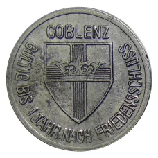 Монета 25 пфеннигов 1918 года Германия — Нотгельд — Кобленц (аверс)