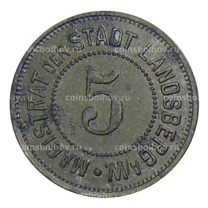 Монета 5 пфеннигов Германия — Нотгельд Ландсберг