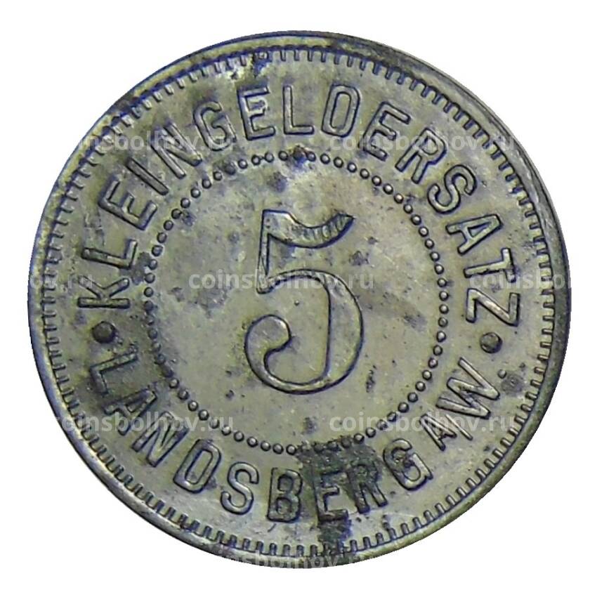 Монета 5 пфеннигов Германия — Нотгельд Ландсберг (вид 2)