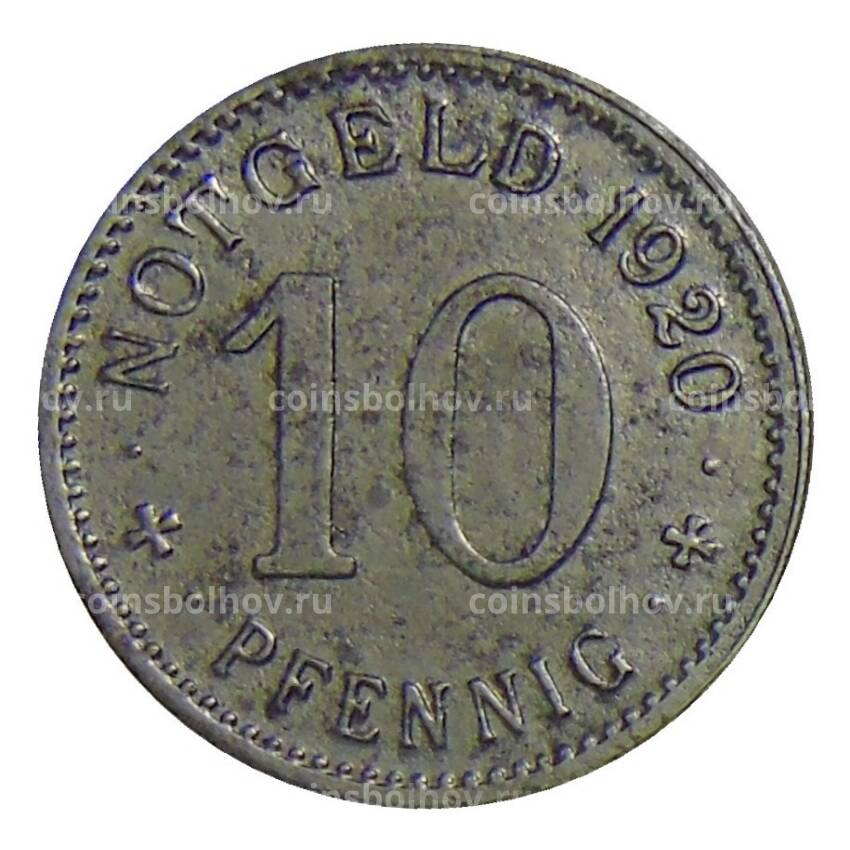 Монета 10 пфеннигов 1920 года Германия — Нотгельд Липштадт (вид 2)