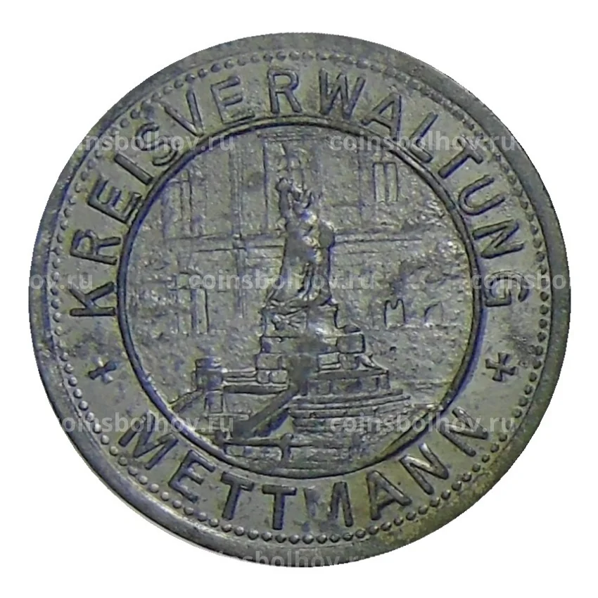 Монета 5 пфеннигов 1917 года Германия — Нотгельд Меттманн