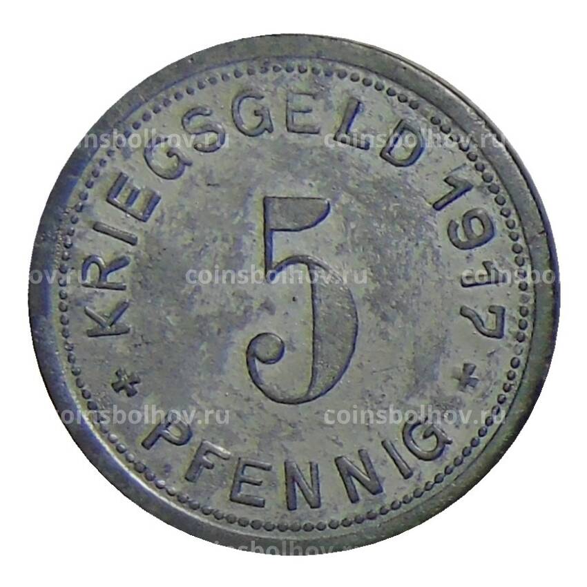 Монета 5 пфеннигов 1917 года Германия — Нотгельд Меттманн (вид 2)