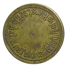 Монета Жетон пивной на 1 напиток «Kunstseide A.G. Krefeld» (реверс)