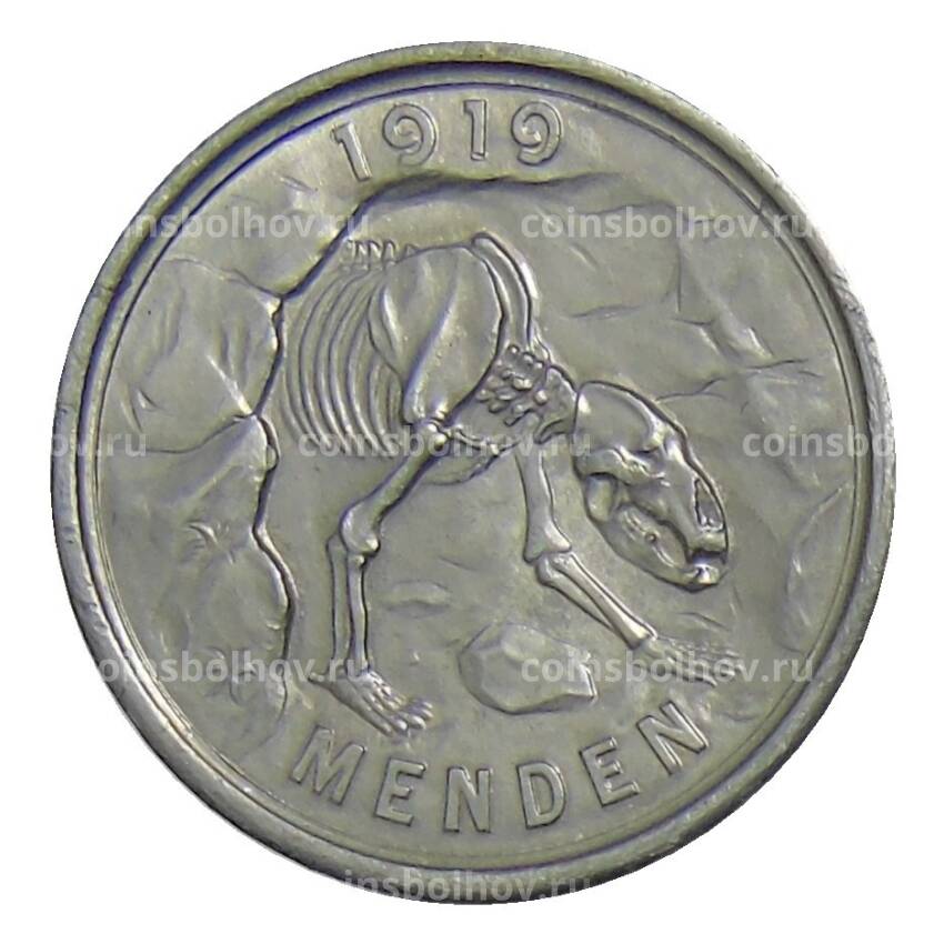Монета 50 пфеннигов 1920 года Германия — Нотгельд Менден